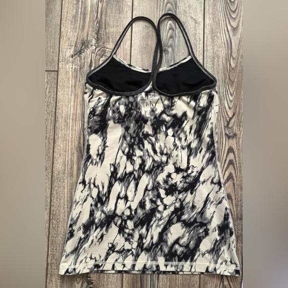 Lululemon Power Y Tank Luon Great Granite Black Mojave Tan Size 4 - Picture 3 of 6